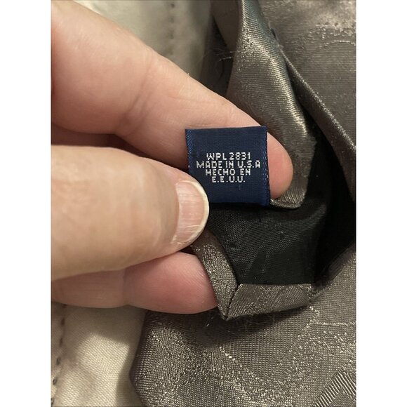 Green Tone On Tone Abstract Men's Tie 100% Polyester USA  3.75x56”  David Taylor - Picture 5 of 7